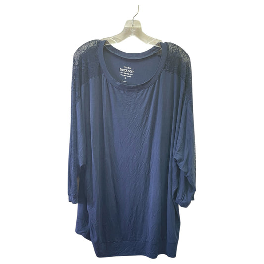 Top Ls Basic By Torrid In Blue, Size:3X