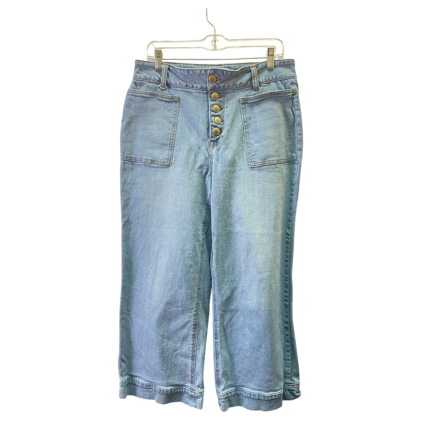 Jeans Wide Leg By FOURTH BAY In Blue, Size:12