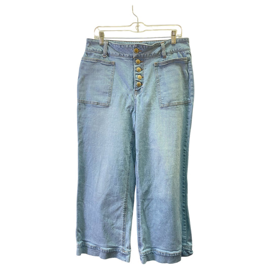 Jeans Wide Leg By FOURTH BAY In Blue, Size:12