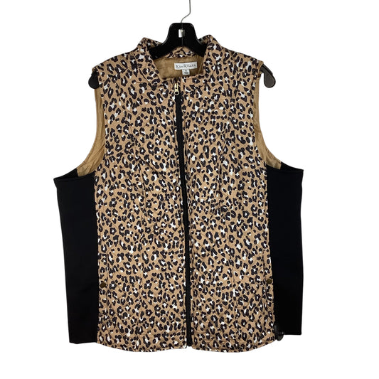 Vest Puffer & Quilted By Kim Rogers In Animal Print, Size: 1x