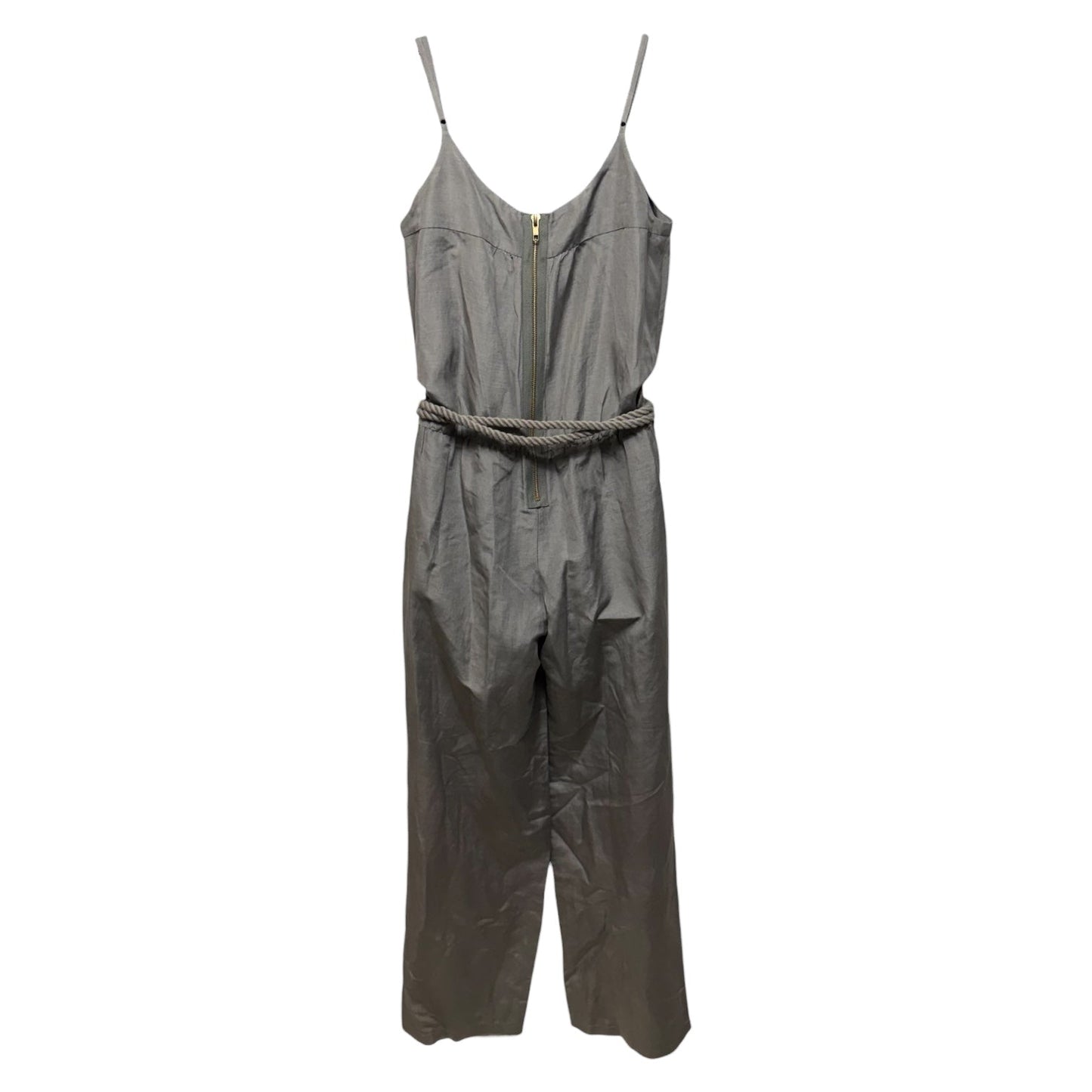 Silk-Linen Jumpsuit By Ali Ro In Grey, Size: 4