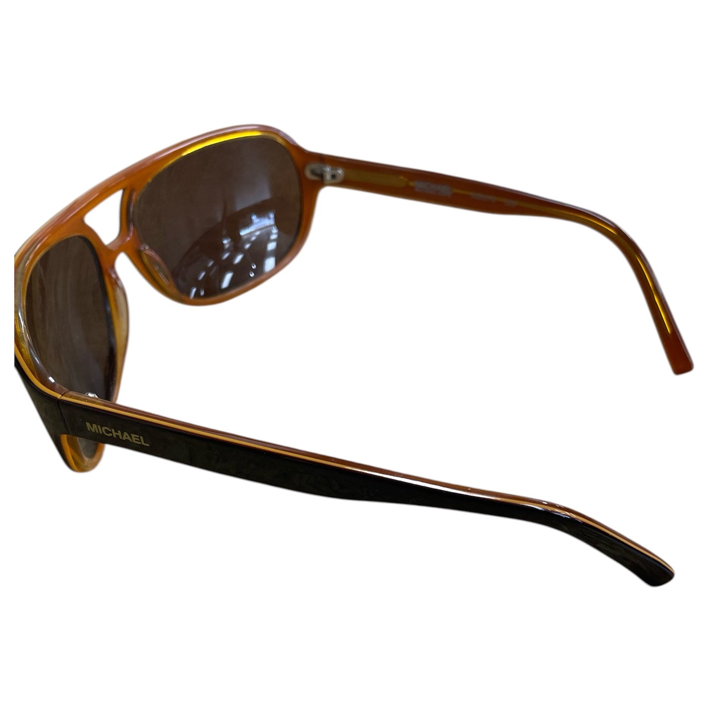 Sunglasses Designer By Michael Kors In Black & Gold