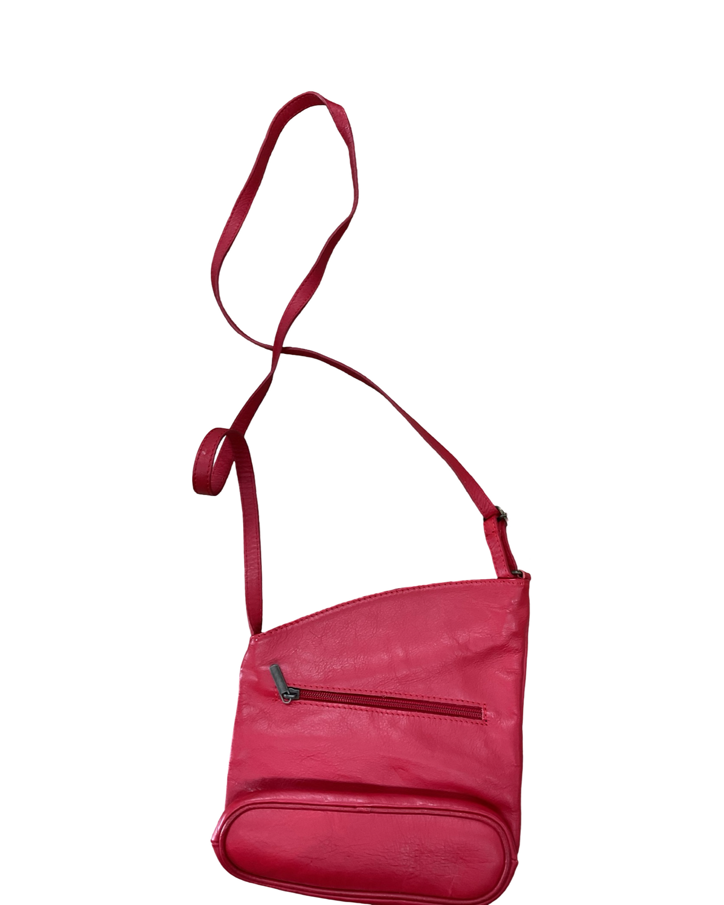 Crossbody Leather By Clothes Mentor In Red, Size:Small