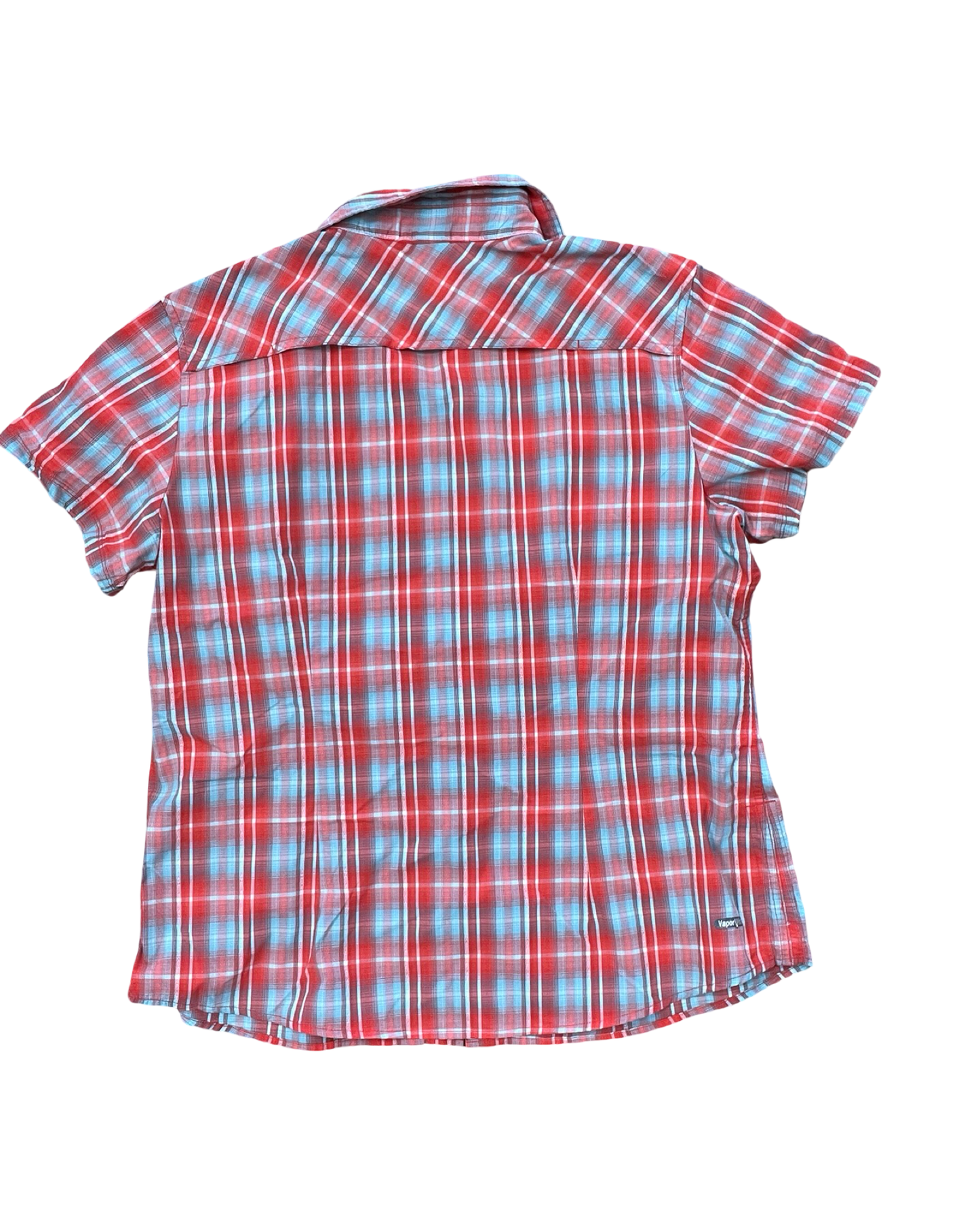 Blouse Ss By The North Face In Blue & Red, Size:Xl