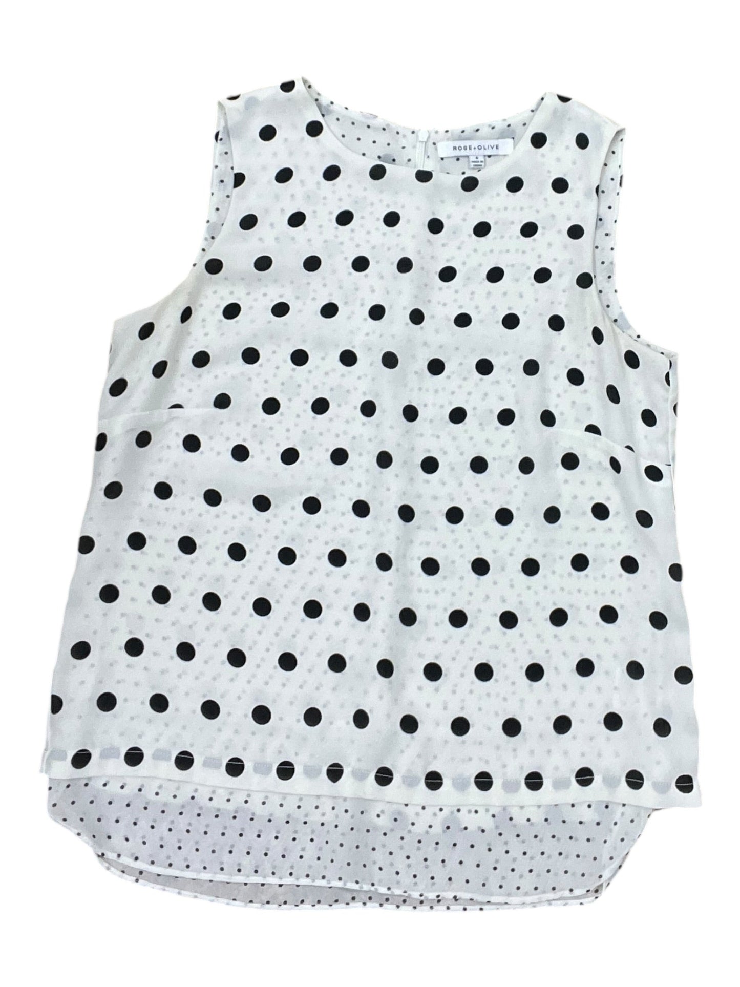 Top Sleeveless By Rose And Olive In Polkadot Pattern, Size:S