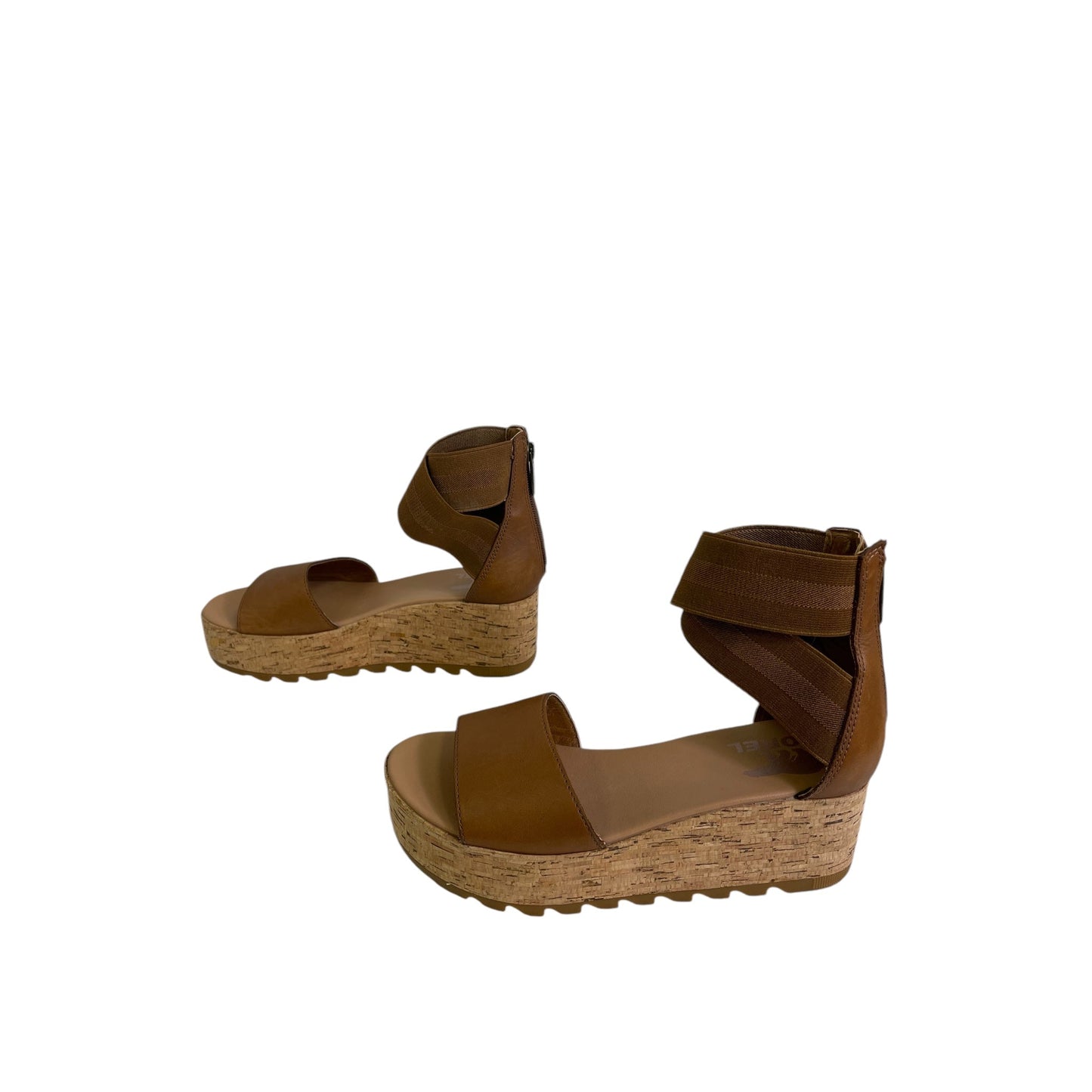 Sandals Heels Platform By Sorel In Brown, Size:6