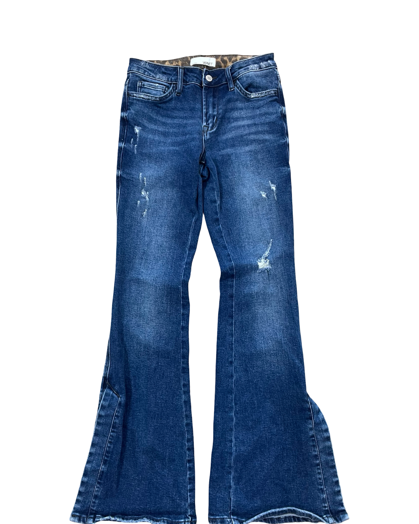 Jeans Flared By Vervet In Blue Denim, Size:2