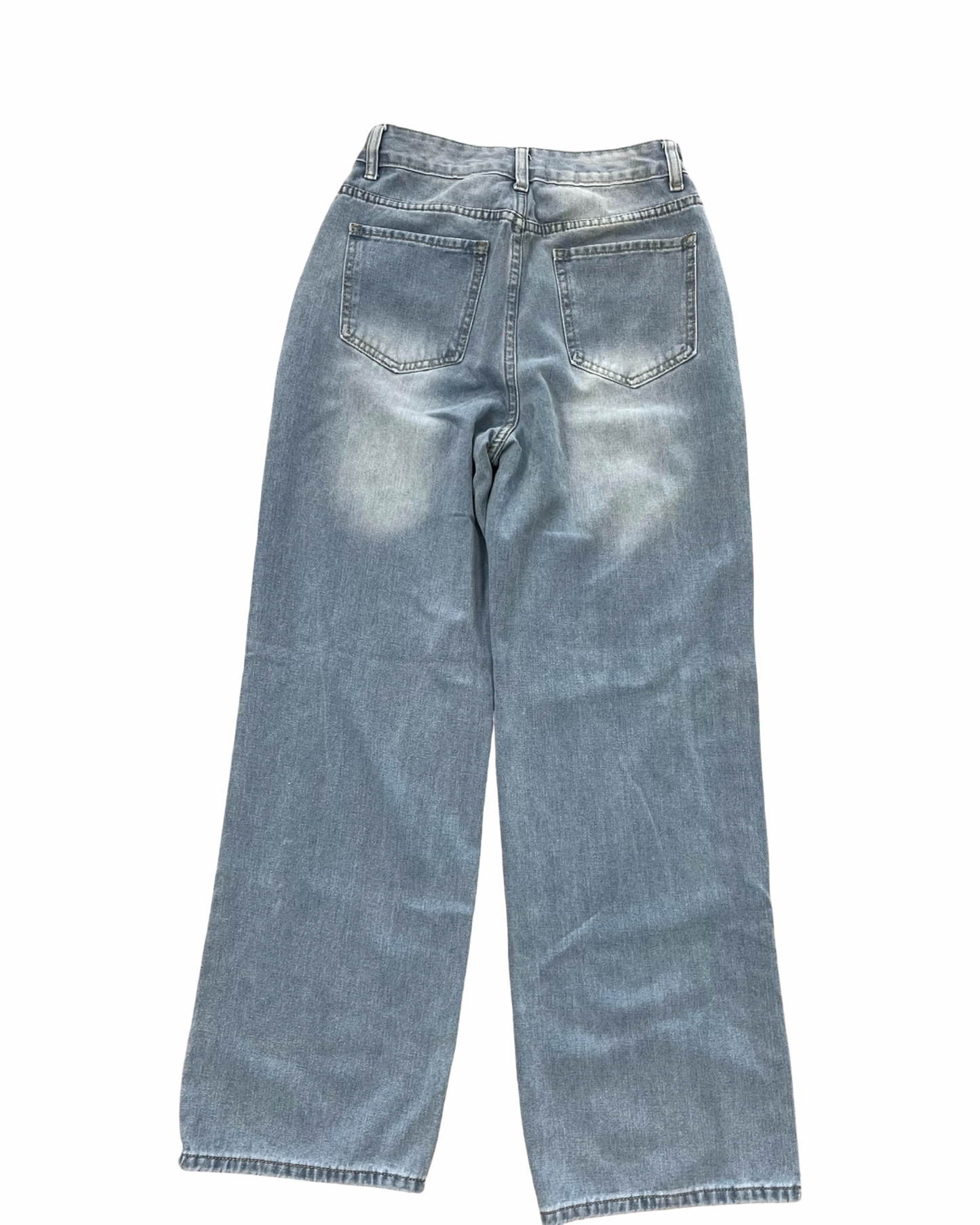 Jeans Wide Leg By Clothes Mentor In Blue Denim, Size:S