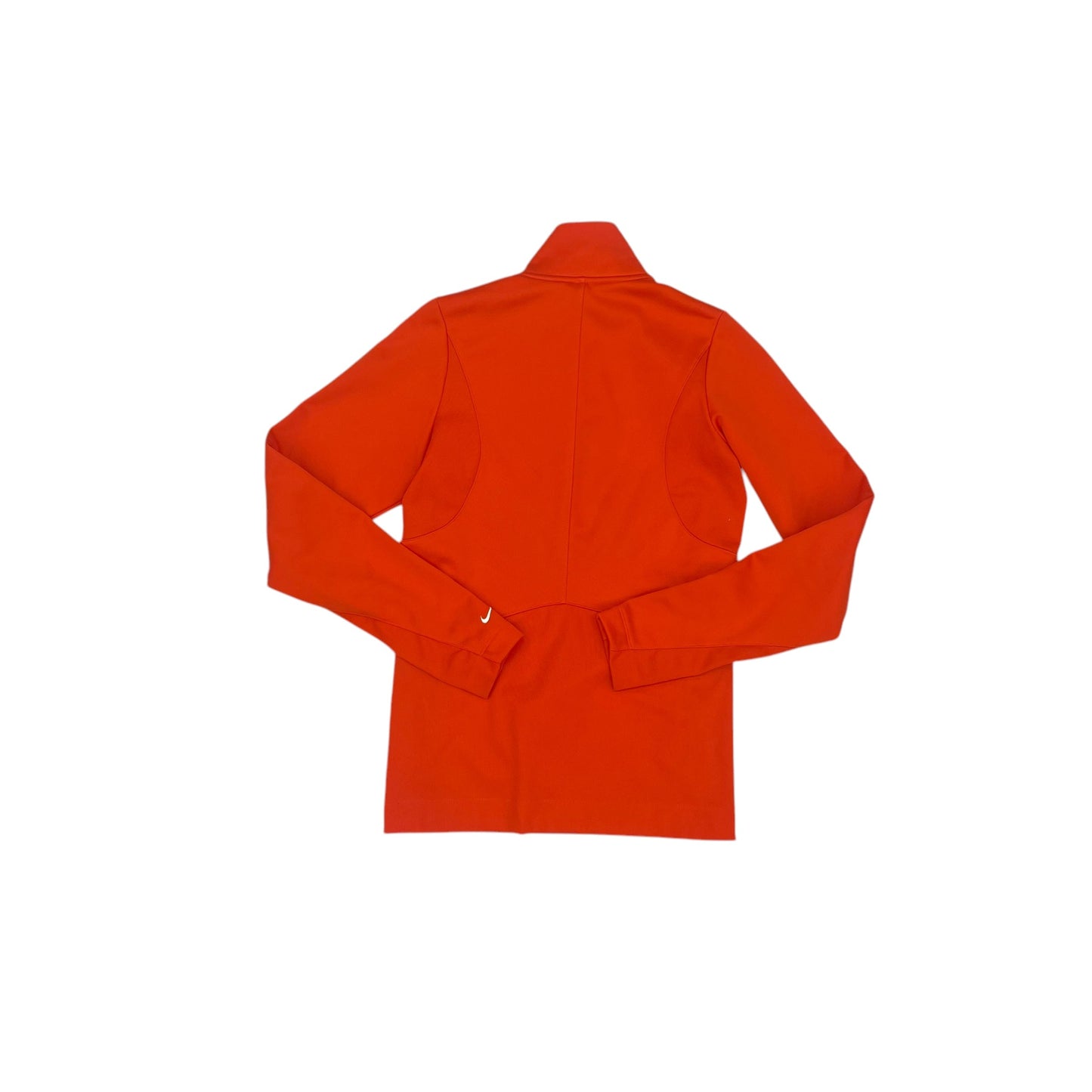 Athletic Top Ls Collar By Nike Apparel In Orange, Size:S