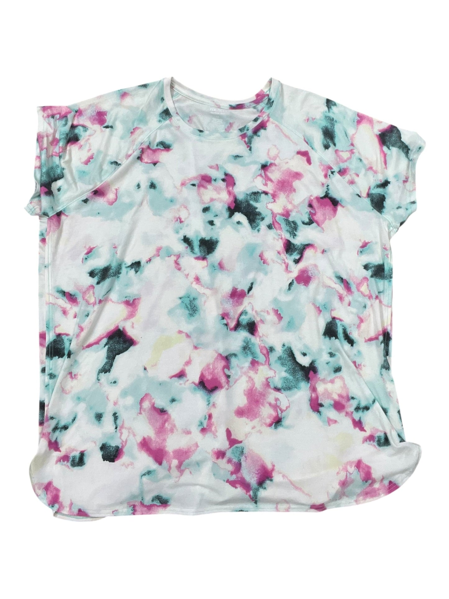 Athletic Top Ss By Tek Gear In White, Size:3X