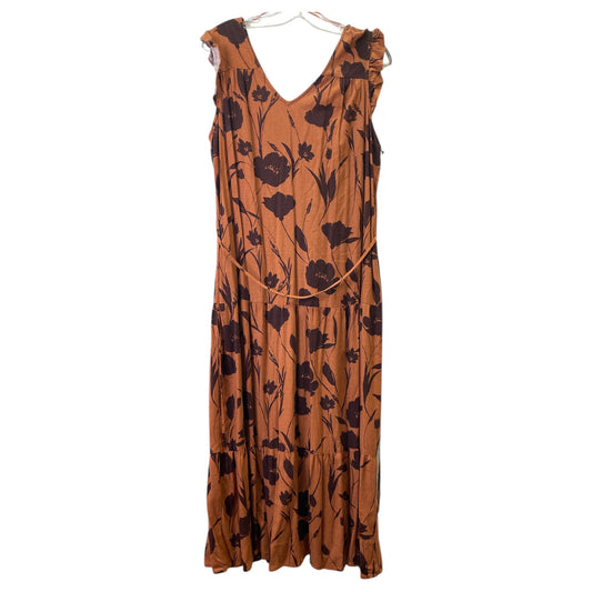 Dress Casual Maxi By Simply Vera In Orange, Size:L