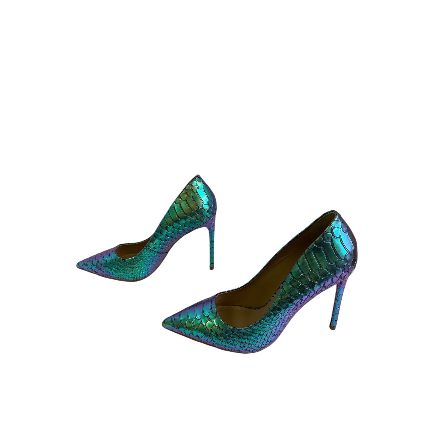 Shoes Heels Stiletto By Steve Madden In Teal, Size:8