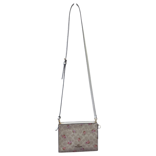 Crossbody Designer By Coach In Floral Print, Size:Small