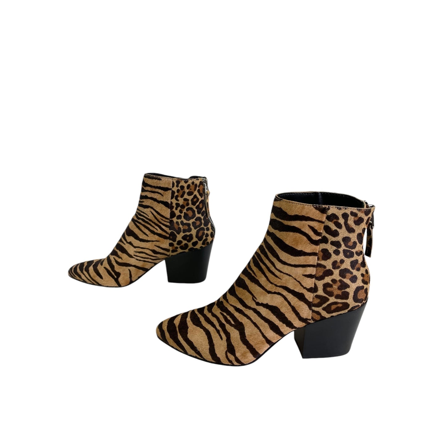 Boots Ankle Heels By Dolce Vita In Animal Print, Size:7