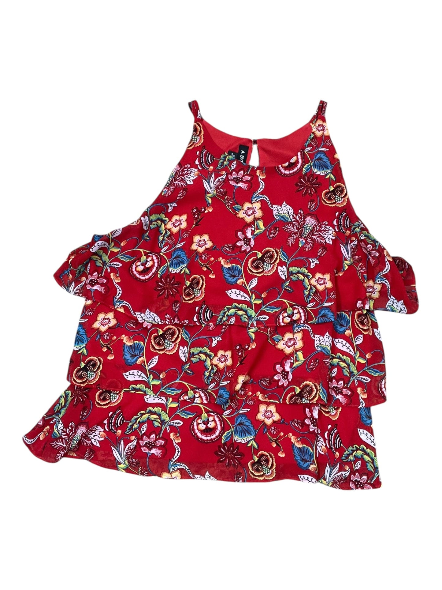 Top Sleeveless By A Byer In Red, Size:3X