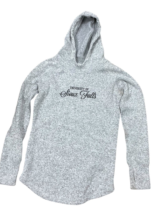 Sweatshirt Hoodie By Clothes Mentor In Grey, Size:M