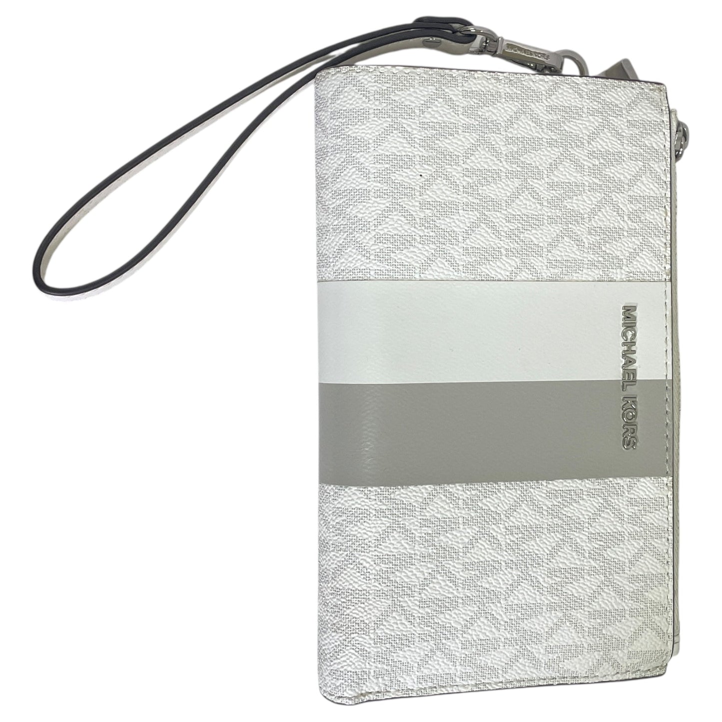 Wallet Designer By Michael Kors In Grey & White, Size:Large