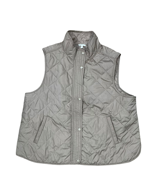 Vest Other By Maurices In Tan, Size:1X