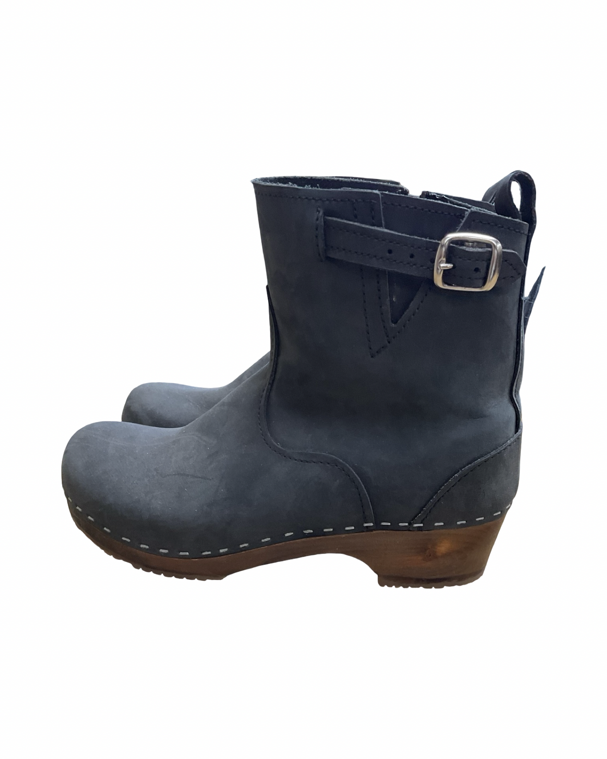 Boots Ankle Heels By Cma In Grey, Size:8.5