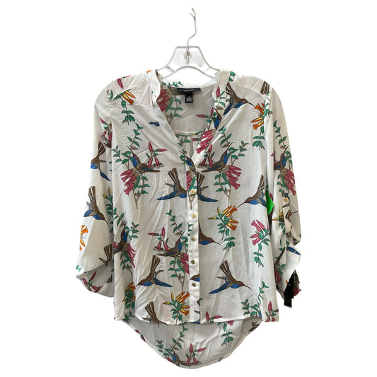 Top 3/4 Sleeve By Alfani In Pink & White, Size:S