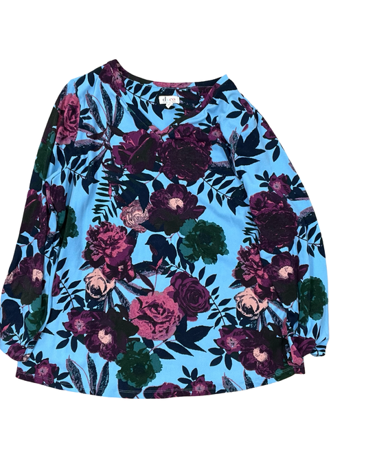 Sweater By Denim And Company In Multi, Size:Xl