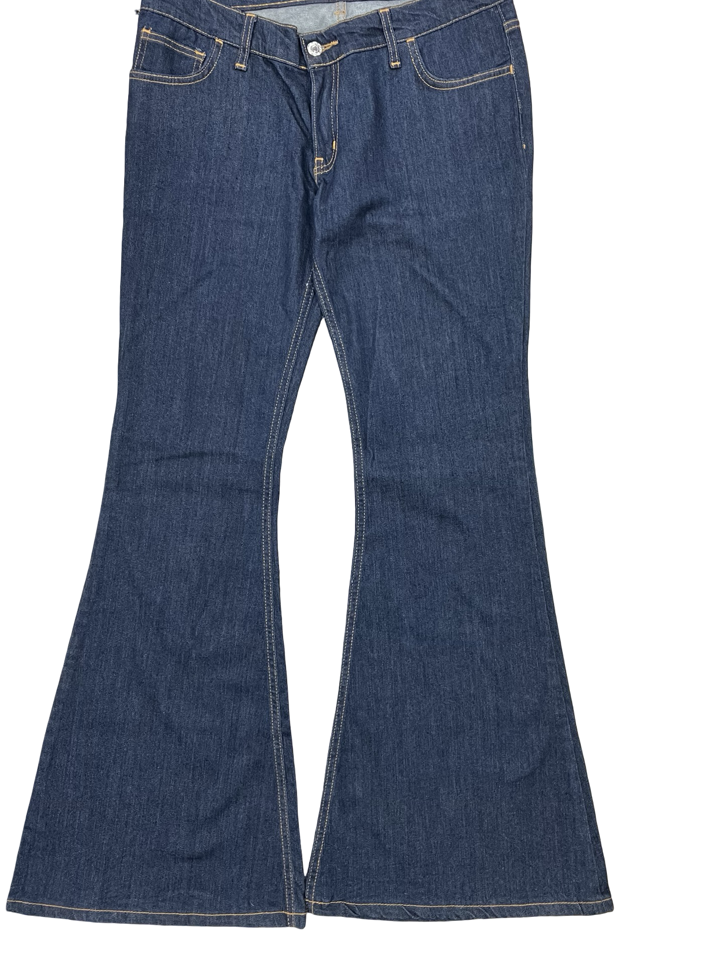 Jeans Flared By Clothes Mentor In Blue Denim, Size:14