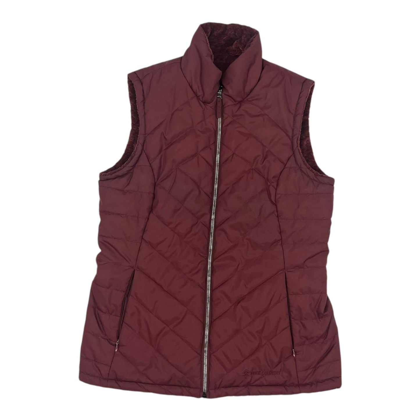 Vest Puffer & Quilted By Free Country In Red, Size:M