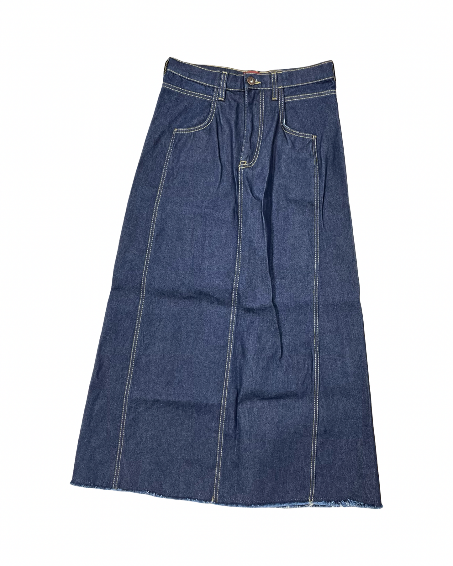 Skirt Designer By Johnny Was In Blue Denim, Size:Xs