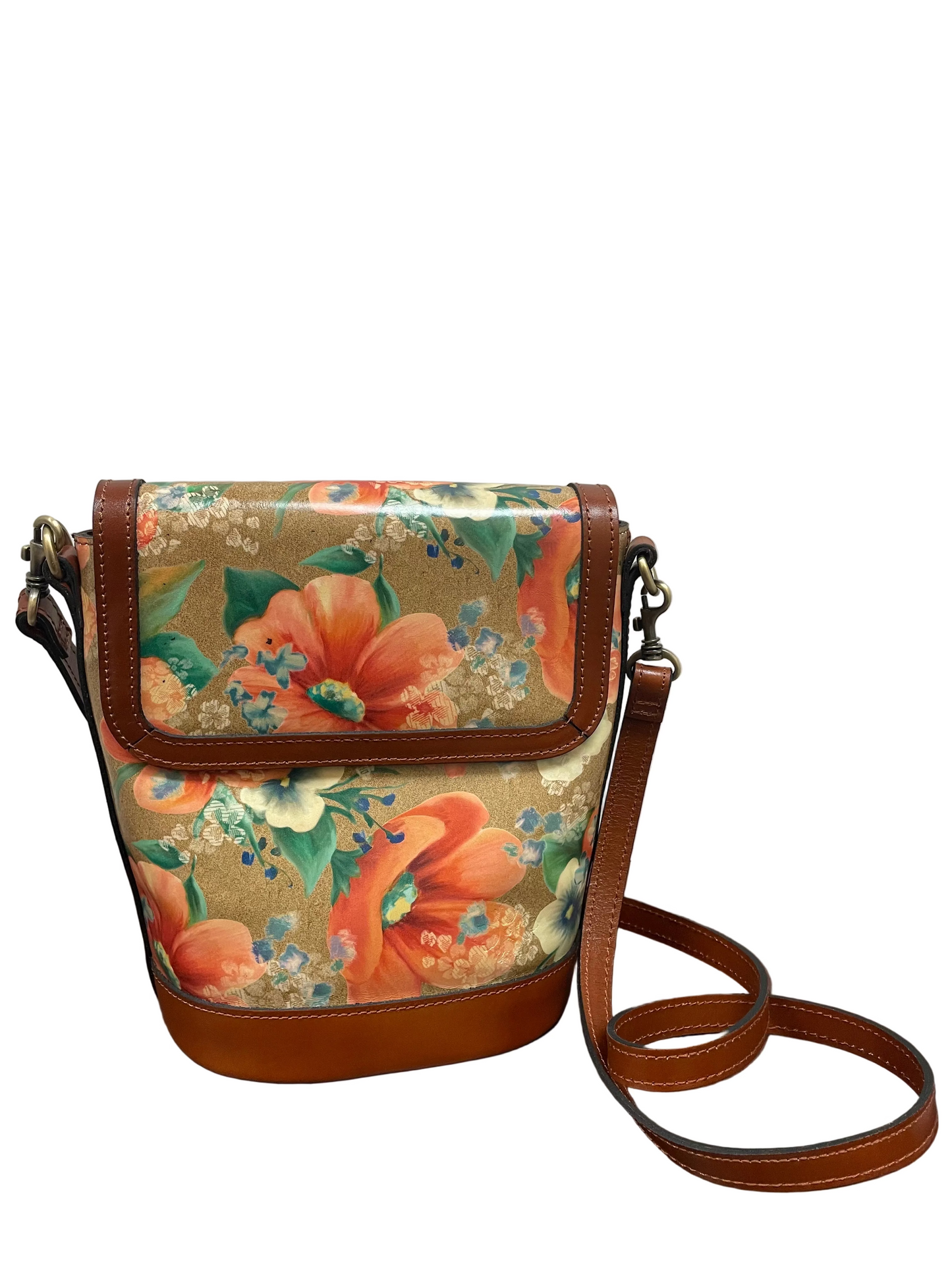 Handbag Designer By Patricia Nash In Black & Brown, Size:Medium