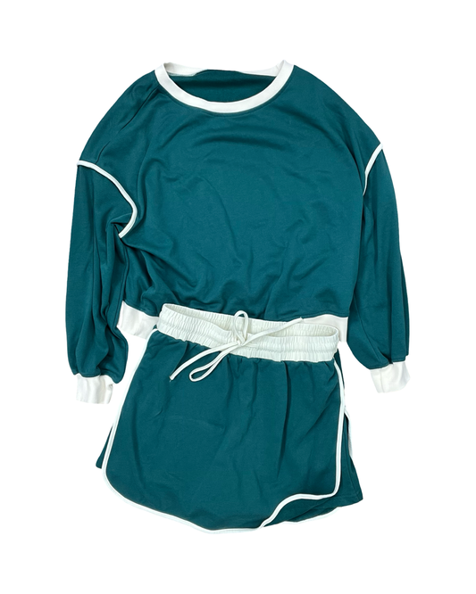 Lounge Set Shorts By Clothes Mentor In Green, Size:L
