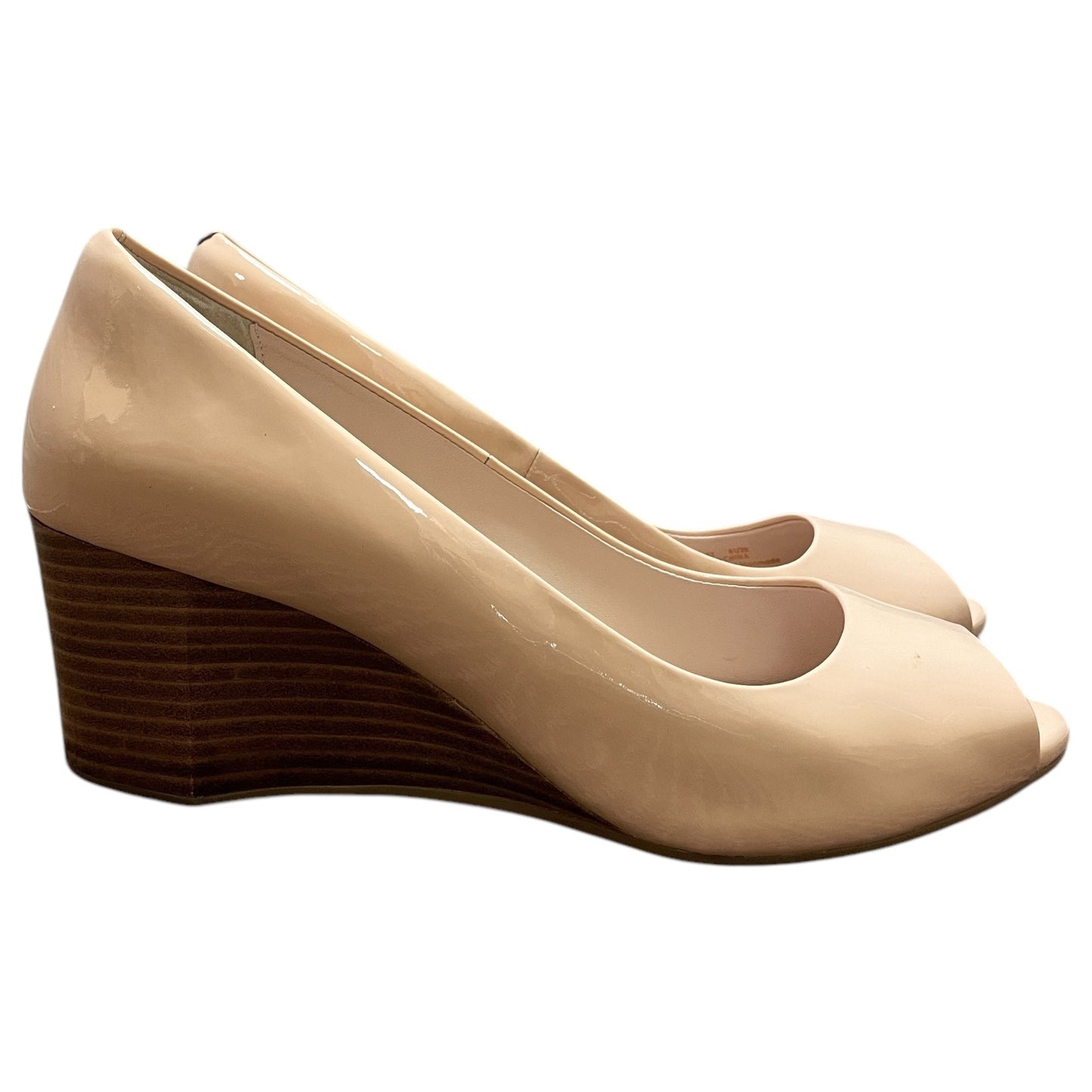 Shoes Heels Wedge By Cole-Haan In Cream, Size:8.5