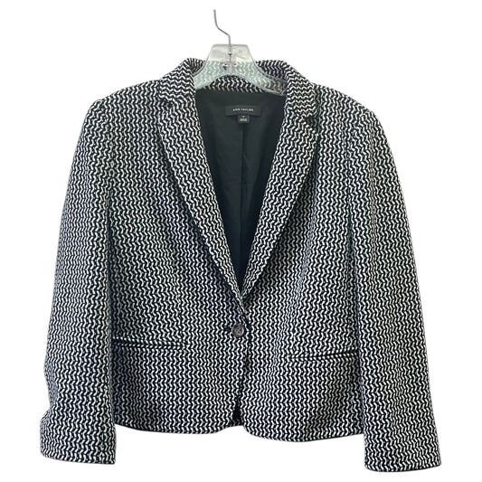 Blazer By Ann Taylor In Black & White, Size:M