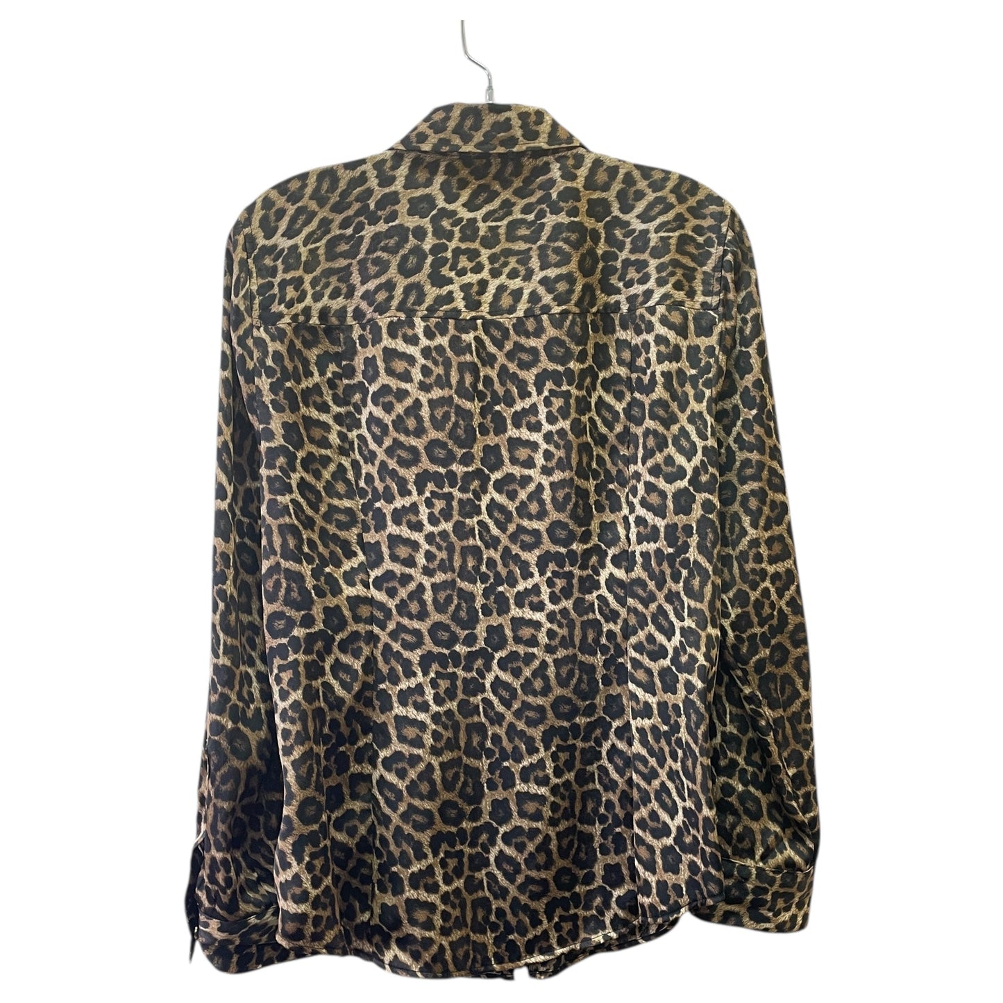 Blouse Ls By Michael By Michael Kors In Animal Print, Size:L