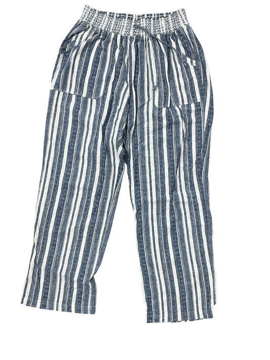 Pants Lounge By Cj Banks In Blue & White, Size:L
