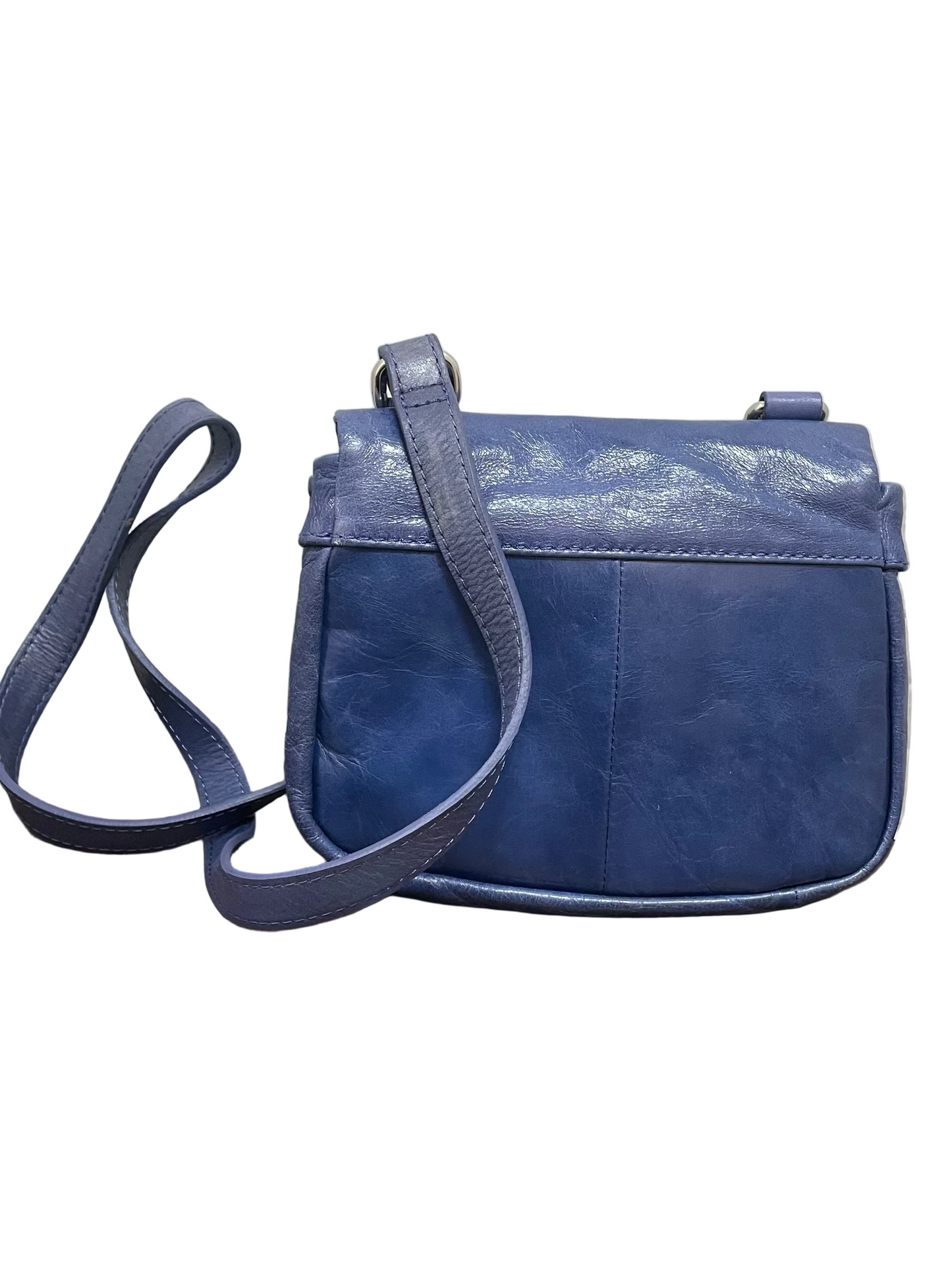 Crossbody Leather By Kate Landry In Blue, Size:Small