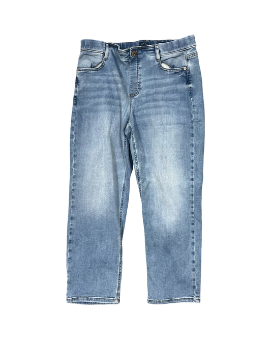 Jeans Cropped By J. Jill In Blue Denim, Size:10