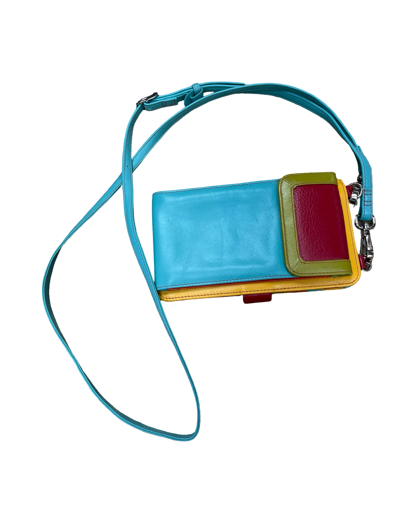 Crossbody By Clothes Mentor In Blue & Green, Size:Small
