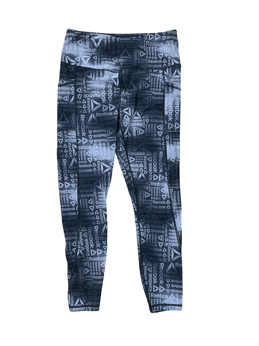 Athletic Leggings Capris By Reebok In Grey, Size:M