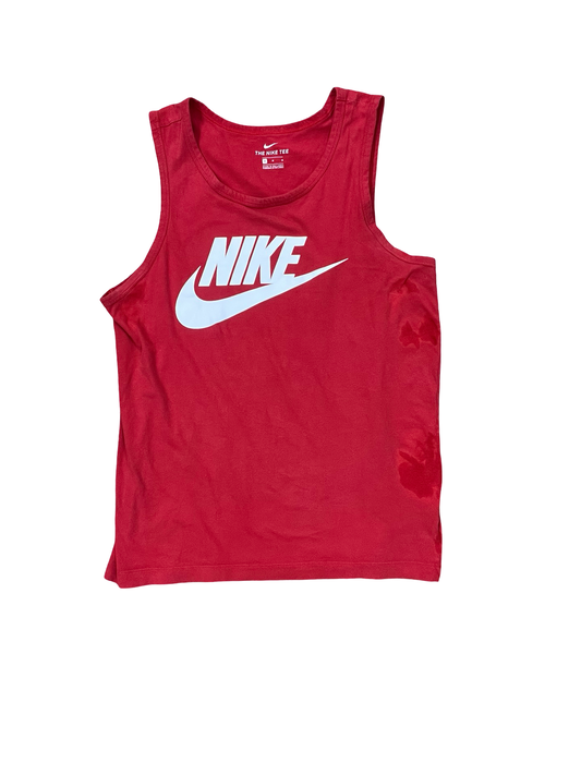 Tank Top By Nike In Red, Size:M