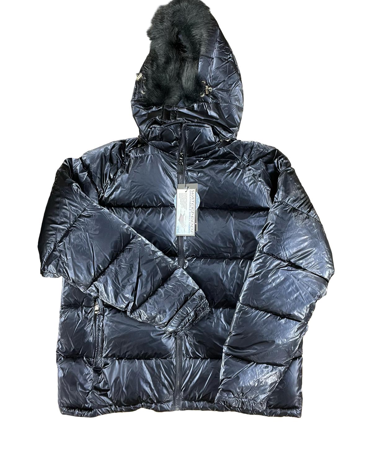 Coat Parka By Clothes Mentor In Navy, Size:L