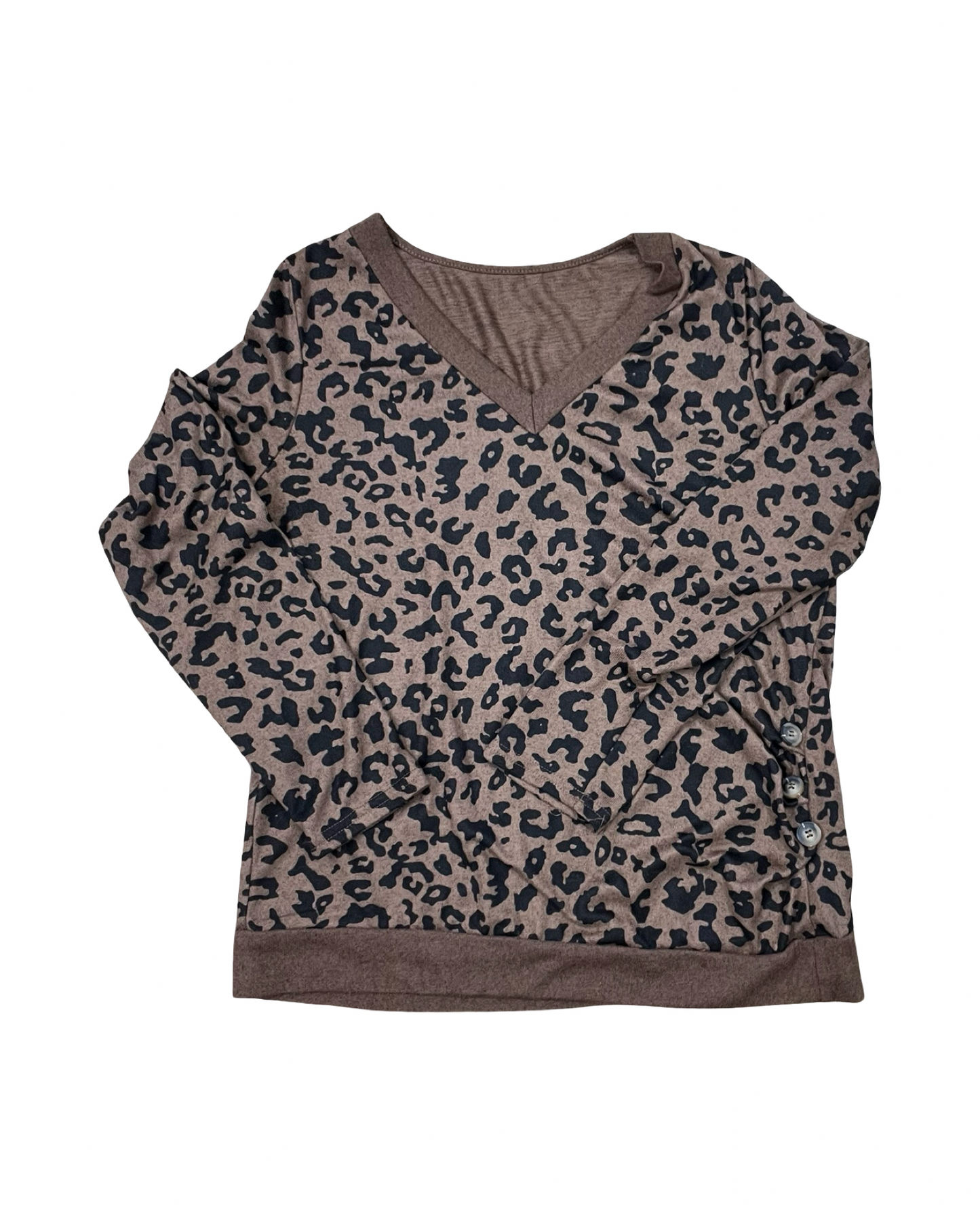 Top Ls By Shein In Animal Print, Size:Xl