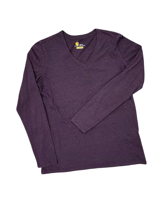 Top Ls By Carhartt In Maroon, Size:M