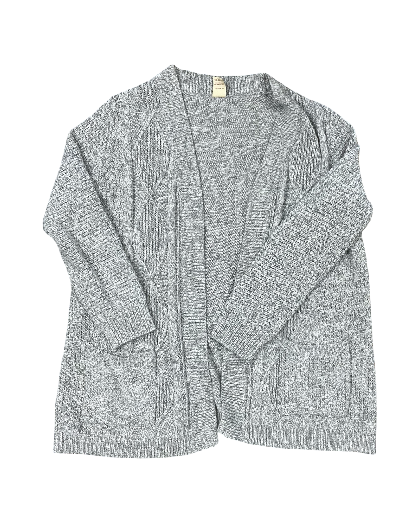 Cardigan By Faded Glory In Grey, Size:Xl