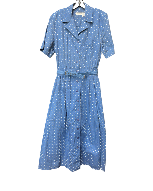 Dress Work By Liz Claiborne In Blue, Size:12