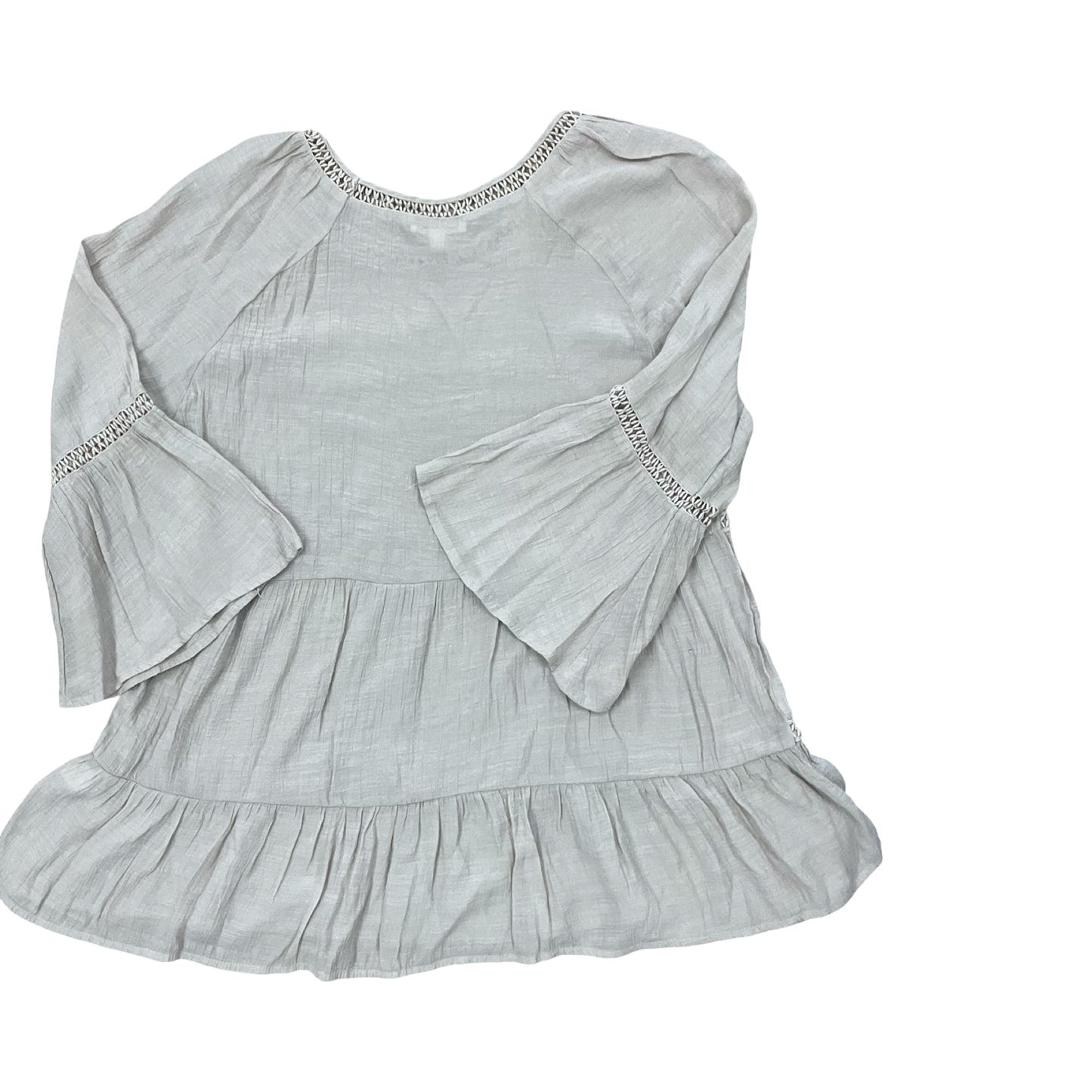 Top 3/4 Sleeve By Spense In Tan, Size:Xl
