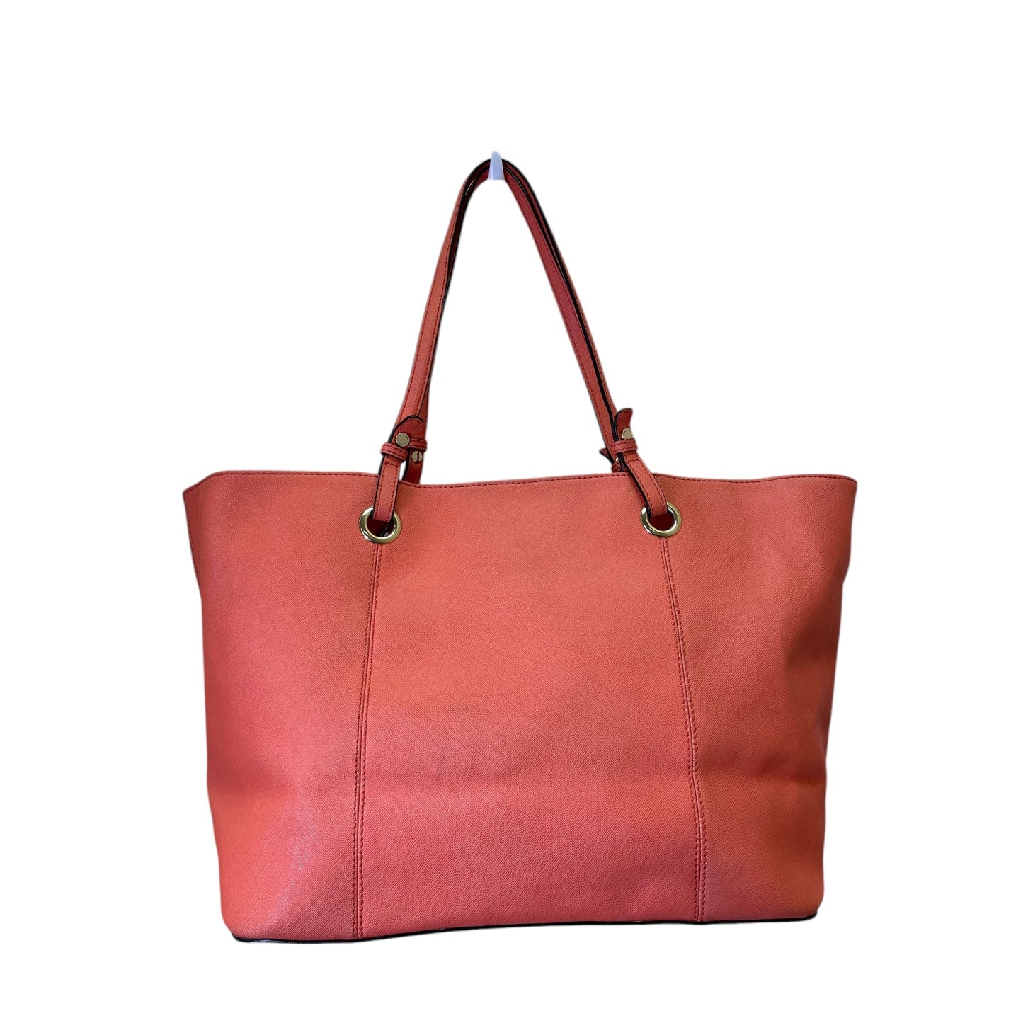 Tote By Calvin Klein In Coral, Size:Large