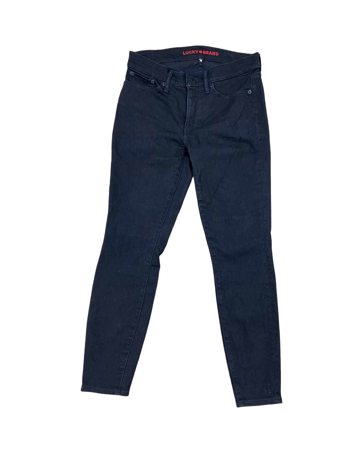 Jeans Skinny By Lucky Brand In Black Denim, Size:6
