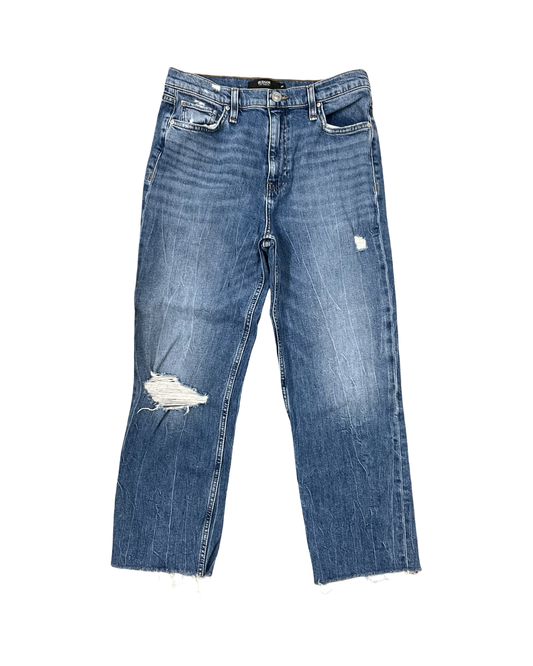 Jeans Straight By Hudson In Blue Denim, Size:8