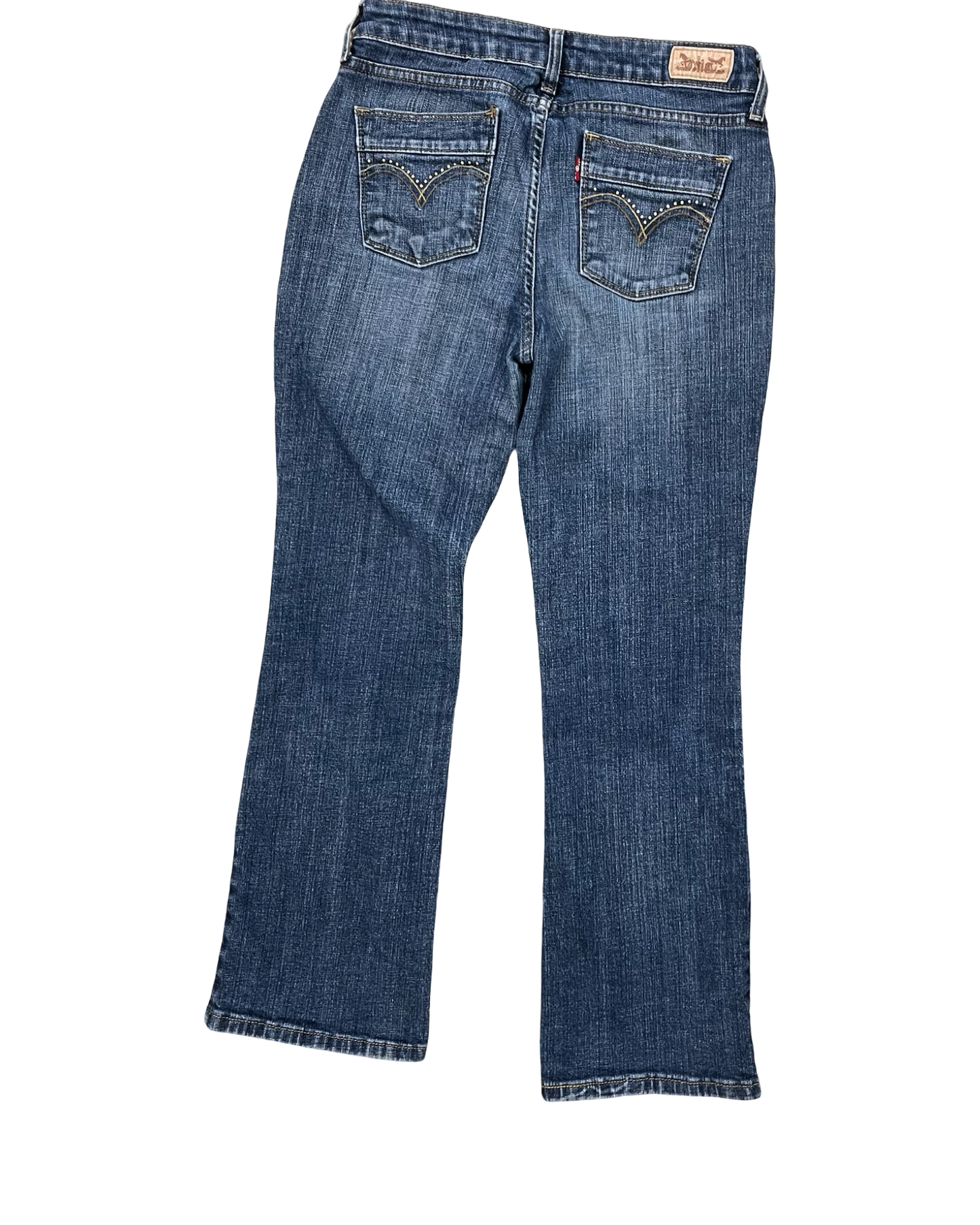 Jeans Boot Cut By Levis In Blue Denim, Size:6