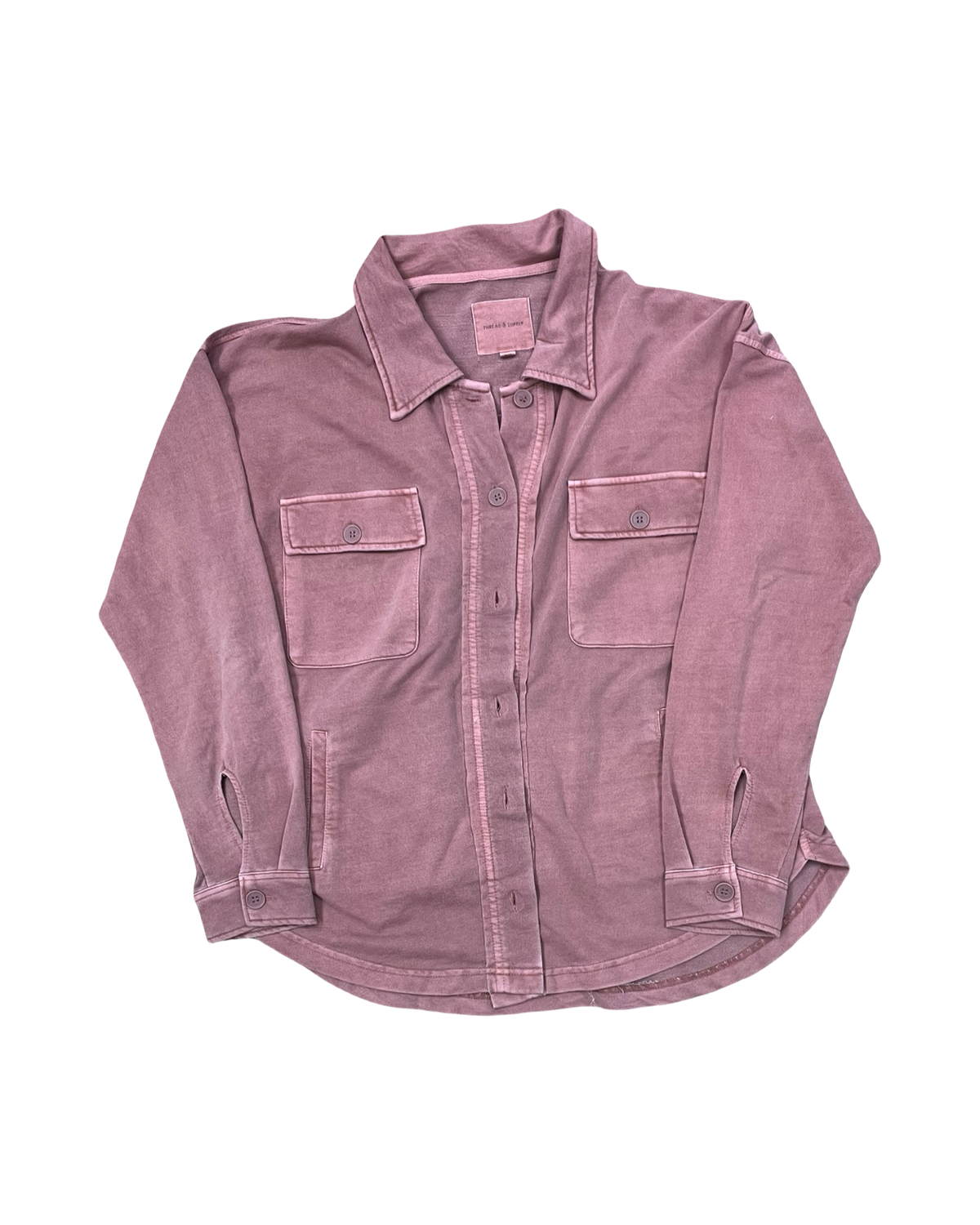 Blouse Ls By Thread And Supply In Mauve, Size:M